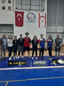 U15 KKTC BADMİNTON ŞAMPİYONASI MİLLİ TK SEÇMESİ YAPILDI.